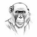 welding chimpanzee  tattoo design idea