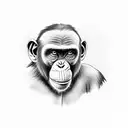 welding chimpanzee  tattoo design idea
