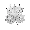 6 tea leaves on a long vine where one leaf is a maple leaf another a dog paw one a treble clef and the rest tea leaves  tattoo design idea