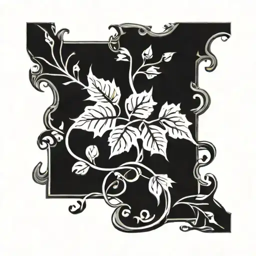 biblical vine sleeve tattoo design idea