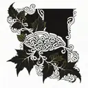 biblical vine sleeve tattoo design idea