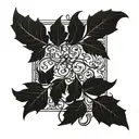 biblical vine sleeve tattoo design idea