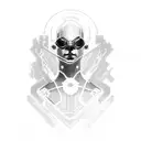 Cyberpunk 2077 tattoo design idea