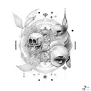 change over time tattoo design idea