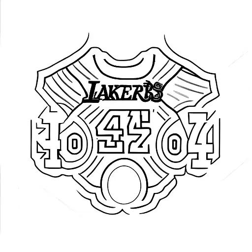 Kobe Bryant Jersey number eight and 24 with writing of "Mamba Mentality" tattoo design idea