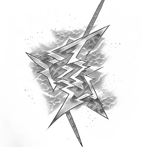 Dotwork Tampa Bay Lightning Logo Tattoo Idea - BlackInk AI