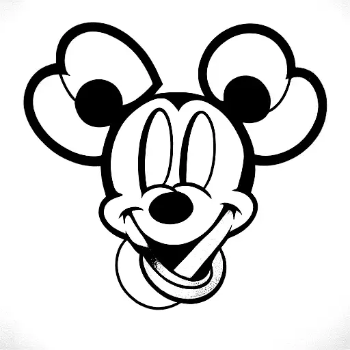 mickey minnie tattoo design idea