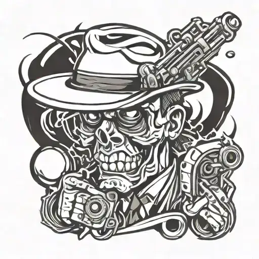 Gangster tattoo design idea