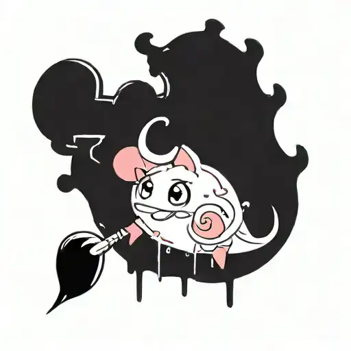 A cute piece of ham tattoo design idea
