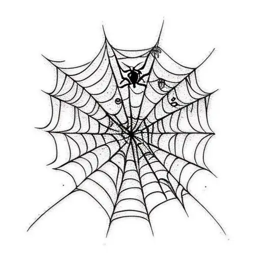 Spider Web tattoo design idea