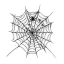 Spider Web tattoo design idea