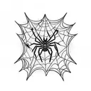 Spider Web tattoo design idea