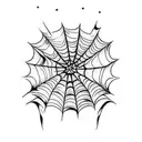 Spider Web tattoo design idea