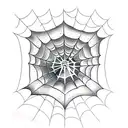 Spider Web tattoo design idea