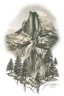 the cables at half dome   tattoo design idea