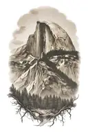half dome   tattoo design idea