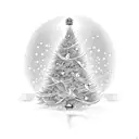 christmas tree tattoo design idea