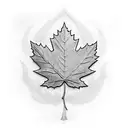toronto maple leaf with the letter w inside  tattoo design idea