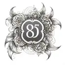 the number 805 tattoo design idea