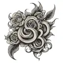 the number 805 tattoo design idea