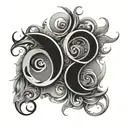 the number 805 tattoo design idea