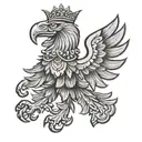 polish eagle tattoo design idea