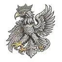 polish eagle tattoo design idea