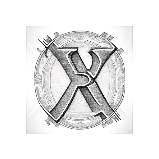 letters A B C puzzle pieces tattoo design idea