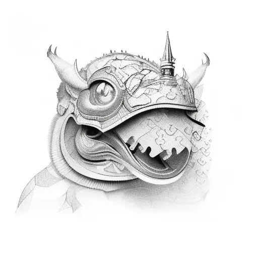 ABC puzzle  tattoo design idea