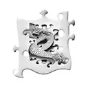 letters A B C puzzle pieces tattoo design idea