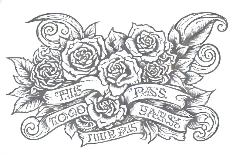 This Too Shall Pass" tattoo design idea