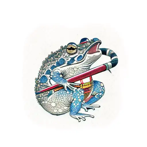 toad samurai  tattoo design idea