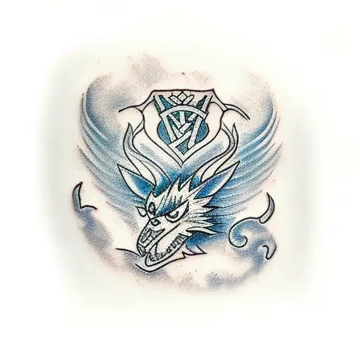 norse tattoo with a  triathlon theme tattoo design idea