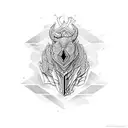 runas de proteção celta tattoo design idea