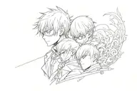 Sukuna and Kaneki tattoo design idea