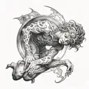 astral projection tattoo design idea