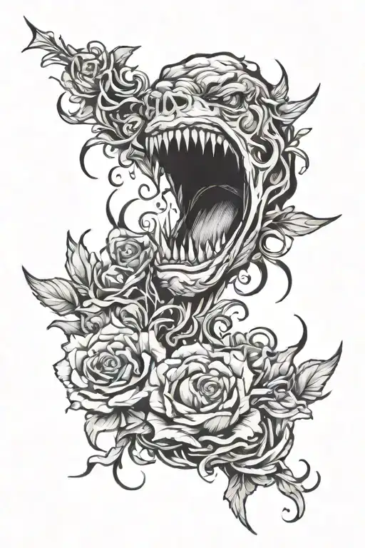 depression, self harm, betrayal, survival angry fuorusly tattoo design idea