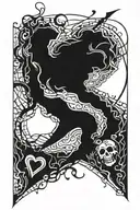 self harm, depression, survival, betrayal, broken heart tattoo design idea