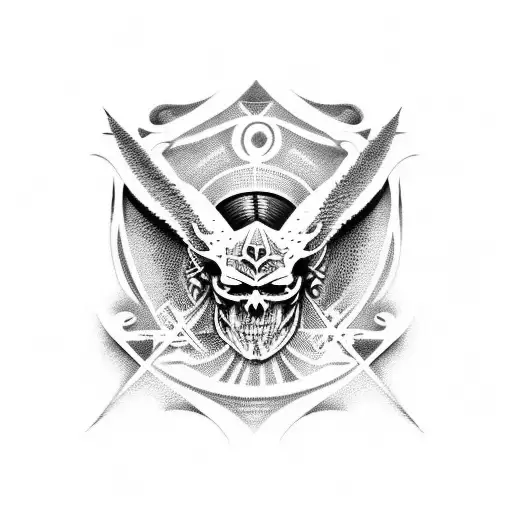 última lágrima de Lucifer y la familia tattoo design idea