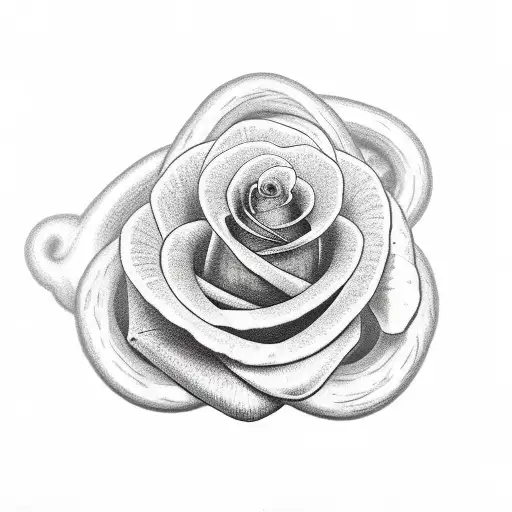 snake wrapped around a rose tattoo design idea