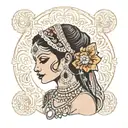 paki woman wedding tattoo tattoo design idea