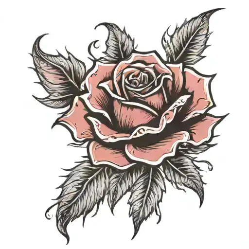Extending from the knuckles to the mid forearm, create a blackened rose head growing out of the abyss. With dark red tin tattoo design idea