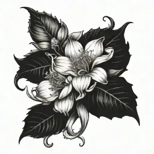 may, November ,June and august birth flowers tattoo design idea