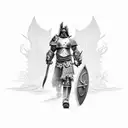 warrior of god tattoo design idea