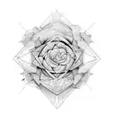 adept turning sandwatch upside down tattoo design idea