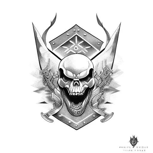 Rage Honor Loyalty inside shield tattoo design idea