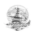 monument to the scuttled ships tattoo design idea