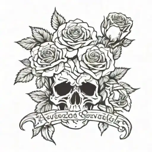 avenged sevenfold life is but a dream album with roses tattoo design idea