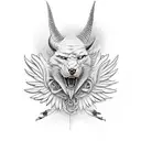 lucifer tattoo design idea