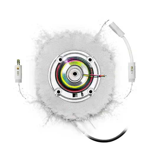 hip-hop record player with audio cord injecting into vein tattoo design idea